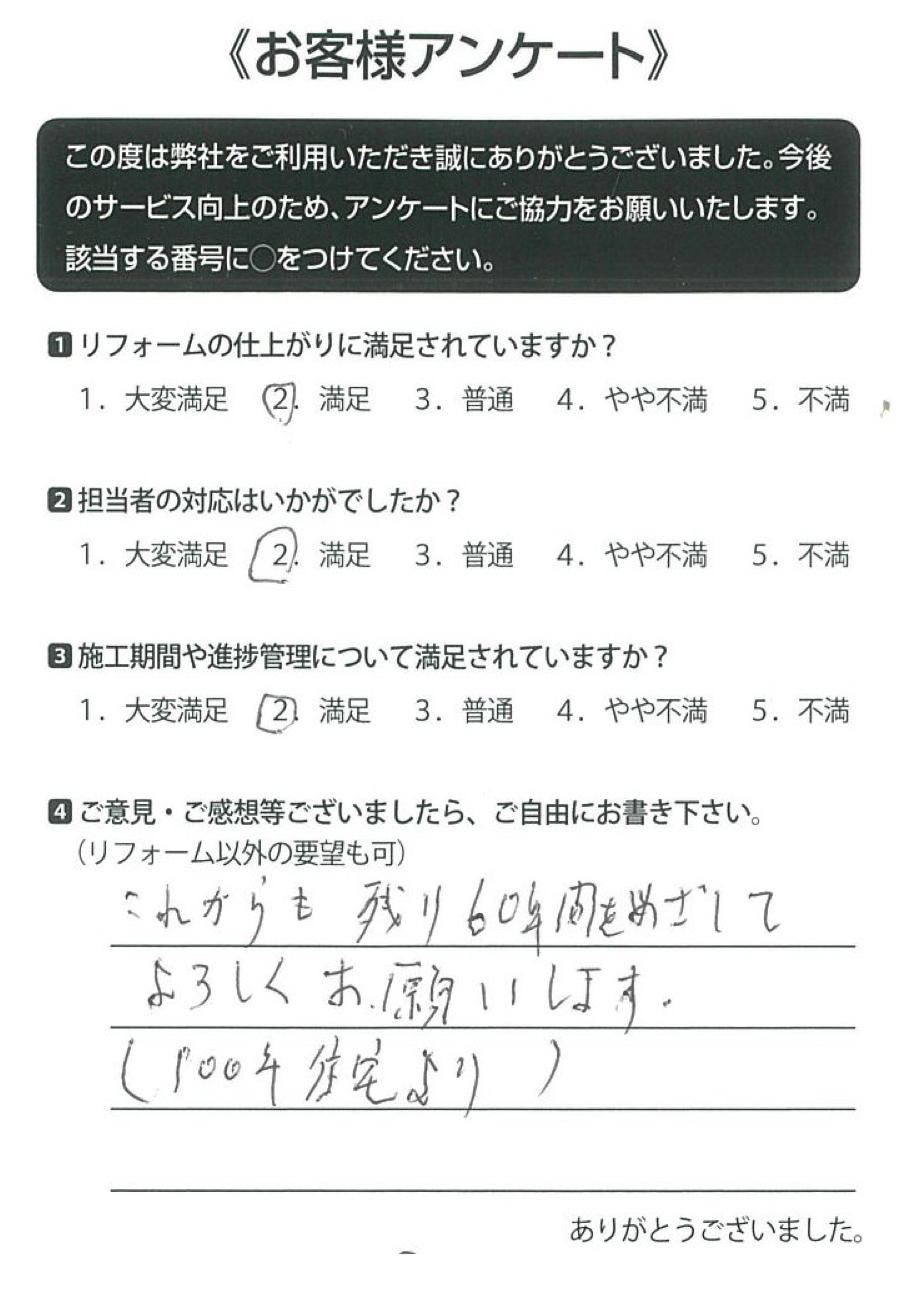 トータルハウジングウベお客様の声